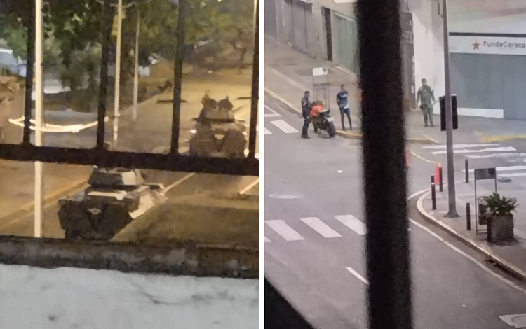 Revelan motivo de la movilización de tanquetas en Caracas