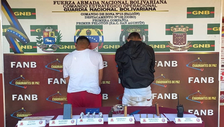 GNB incauta arma, municiones y drogas al «Morocho» y «Moño» de Fundabarrios