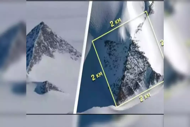 La realidad detrás de una montaña natural con forma de pirámide descubierta en la Antártida