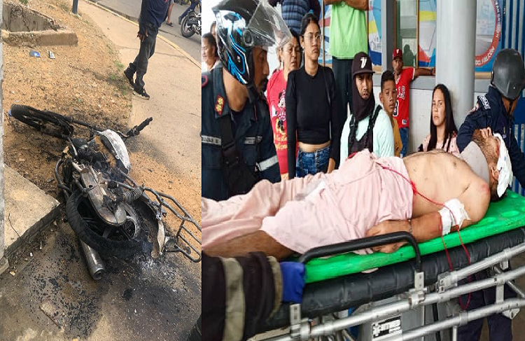 Colisión entre moto y vehículo en La Velita deja dos lesionados