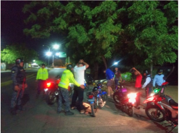Polifalcón y PNB mantienen a raya a motorizados imprudentes en el municipio Colina