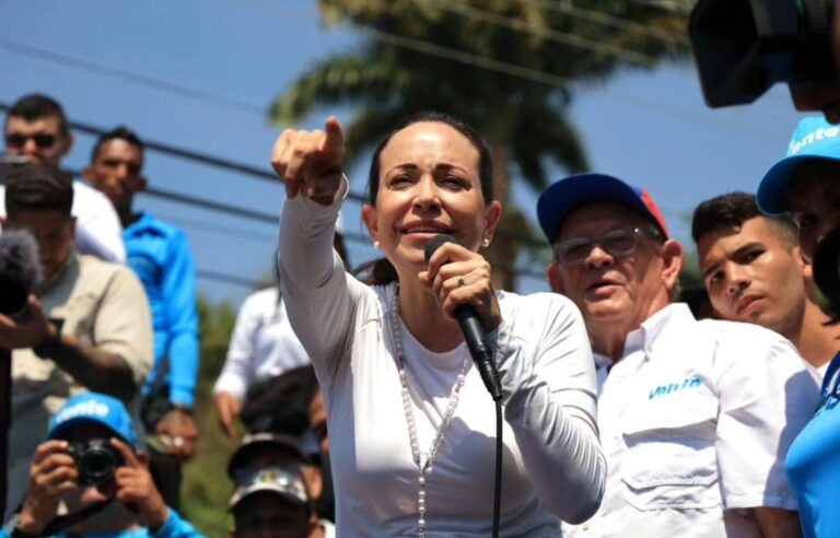 María Corina Machado hace un llamado para apoyar a Edmundo González