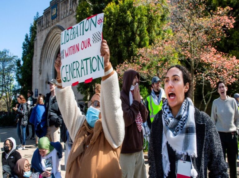 Crecen protestas contra Israel en universidades de EEUU