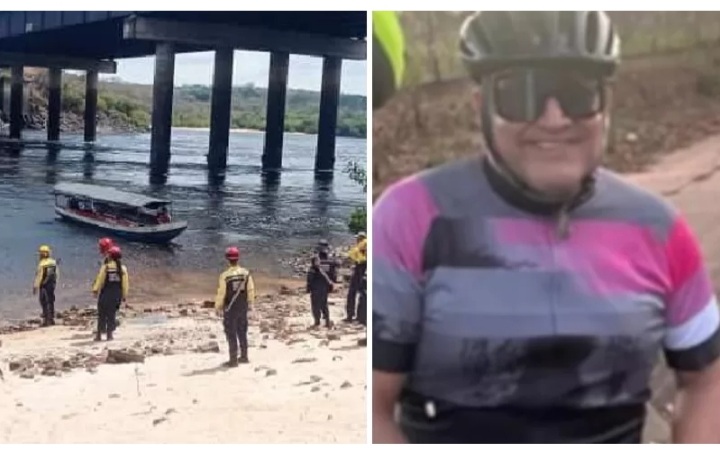 Un ciclista cayó al río Caroní luego que una avispa se le metiera en el casco