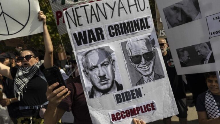 Crece la protesta contra la política de Washington frente a Israel