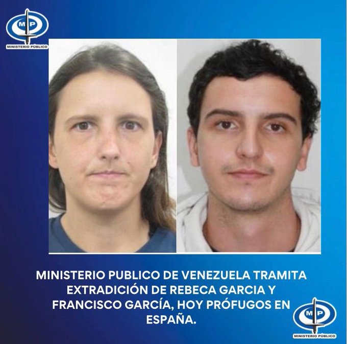 Fiscalía tramita extradición de Rebeca y Francisco García