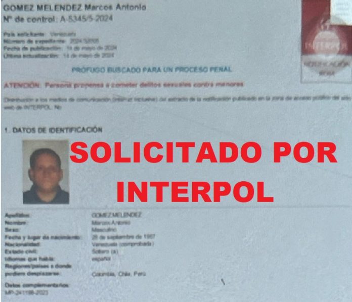 Lara| Hombre que abusó de su nieto de 3 años tiene orden de captura por Interpol
