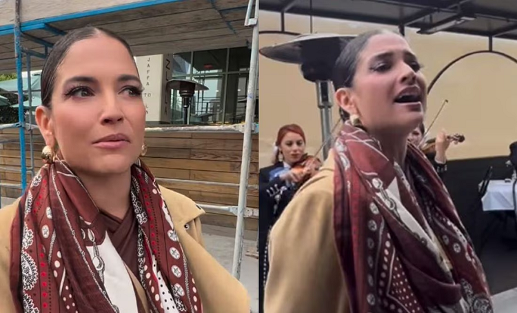 Natalia Jiménez protestó tras ser discriminada en restaurante de Los Ángeles