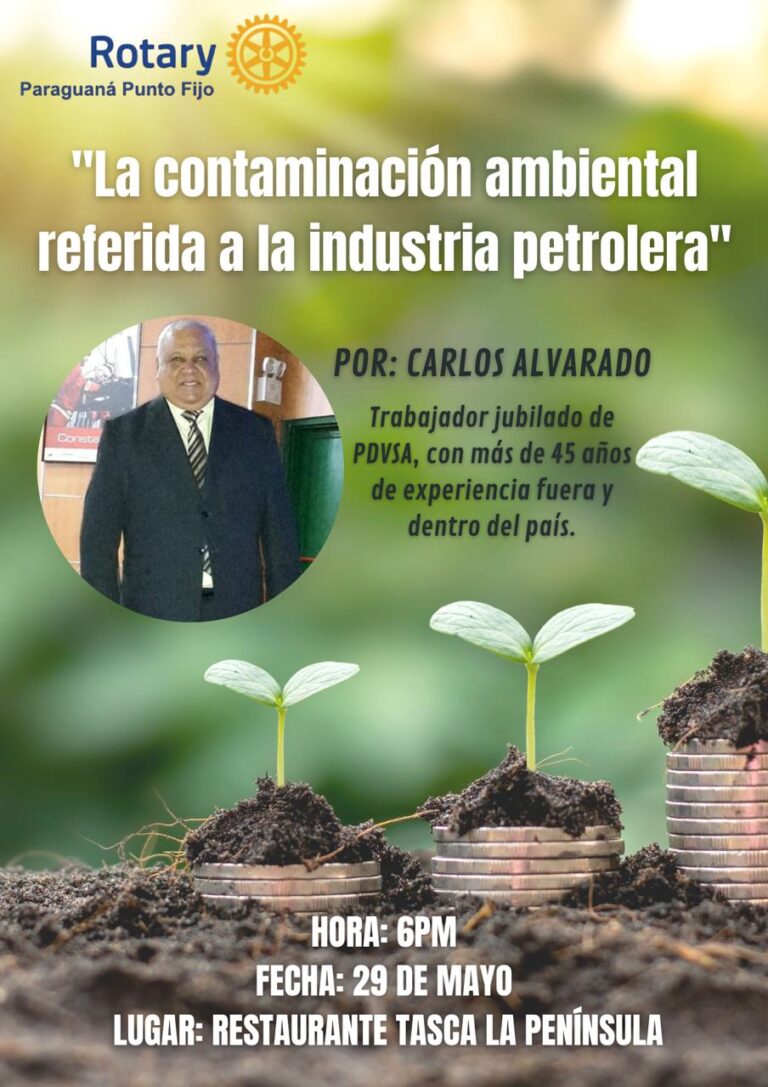 Rotary Club Paraguaná realiza conversatorio sobre la contaminación ambiental