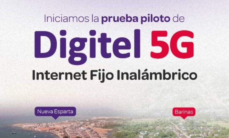 Digitel iniciará prueba de 5G en Nueva Esparta y Barinas