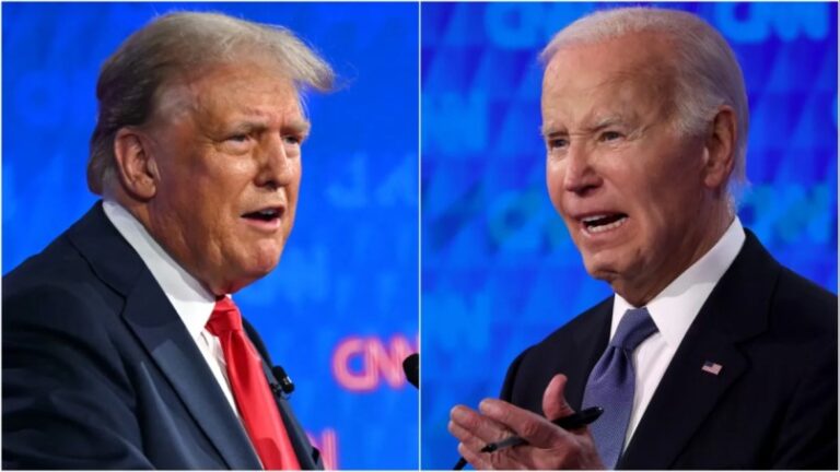 Biden y Trump protagonizan acalorado debate presidencial