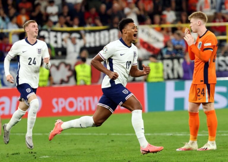 Inglaterra, sobre la hora, vence a Países Bajos y es finalista de la Eurocopa