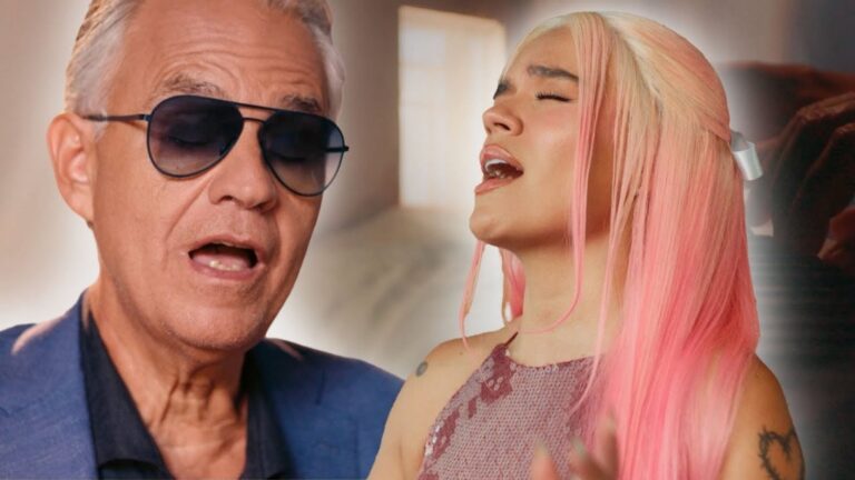 Andrea Bocelli y Karol G hicieron una nueva versión de “Vivo por ella”