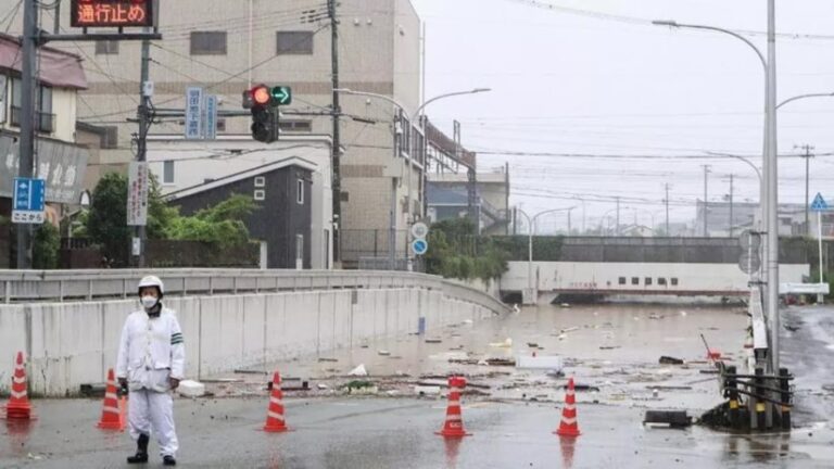 La tormenta tropical María toca tierra en Japón con intensas lluvias