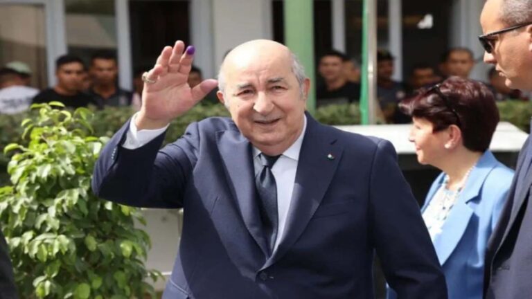 El presidente de Argelia, Abdelmadjid Tebboune, es reelecto con casi el 95% de los votos