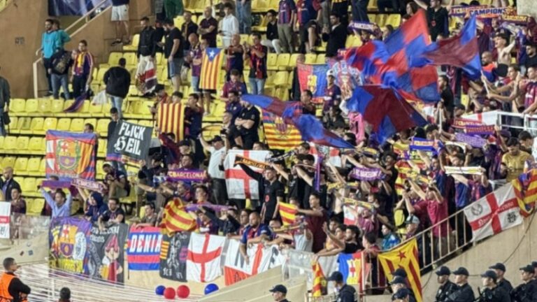 UEFA impone una multa de €10.000 al Barcelona por una pancarta nazi en partido contra Mónaco