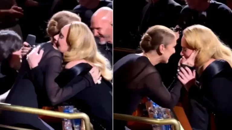 Adele rompe a llorar al ver a Celine Dion en uno de sus conciertos