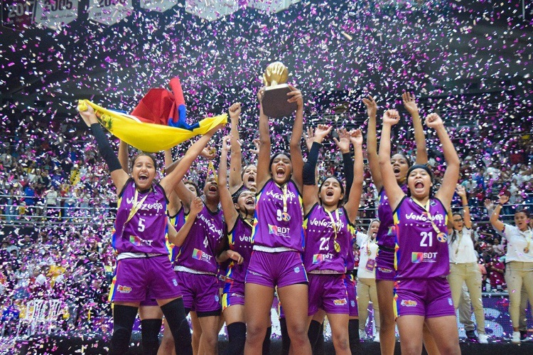 Venezuela campeona del Sudamericano Sub-15 Femenino de Baloncesto