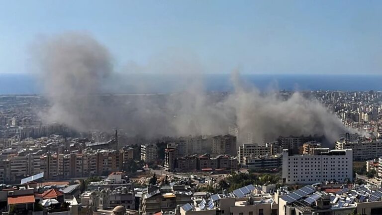 Israel lanza al menos 10 bombardeos en el sur de Beirut