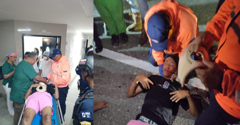 Colisión entre moto y camioneta Hilux en Tucacas deja dos adolescentes lesionados