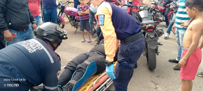 Detective del Cicpc queda lesionado en colisión de motos en la avenida Sucre