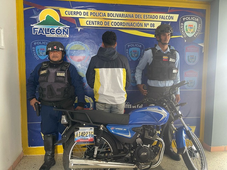 Detenido motorizado por resistencia a la autoridad en Tucacas